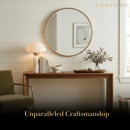 Alba Minimalist Alabaster Table Lamp