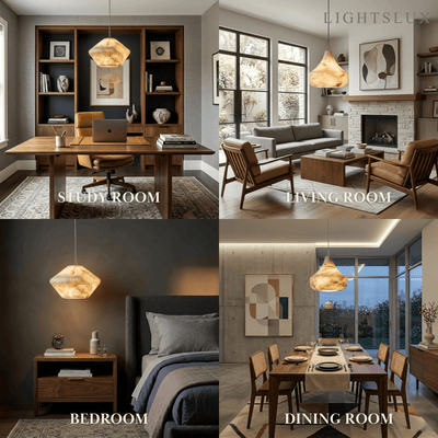 Alba Modern Alabaster Pendant Light4d0