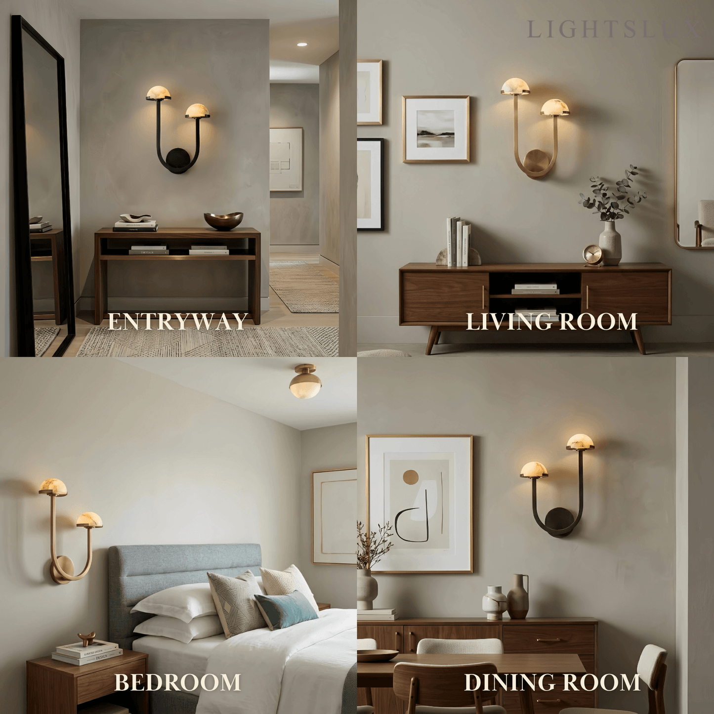 Alba Modern Double Wall Light