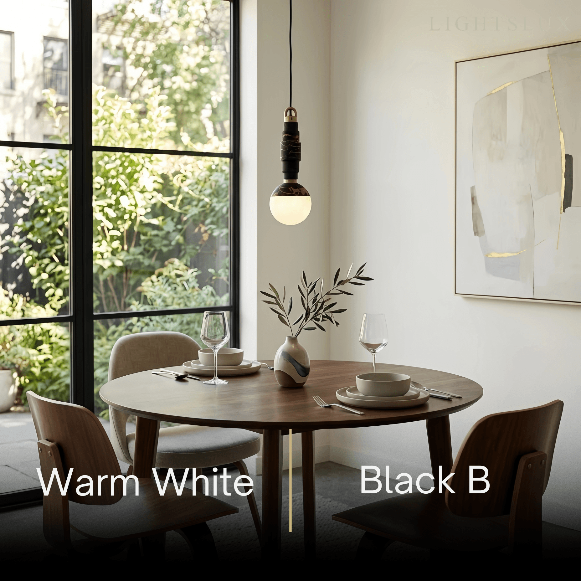 Alba Minimalist Marble Alabaster Pendant Lamp