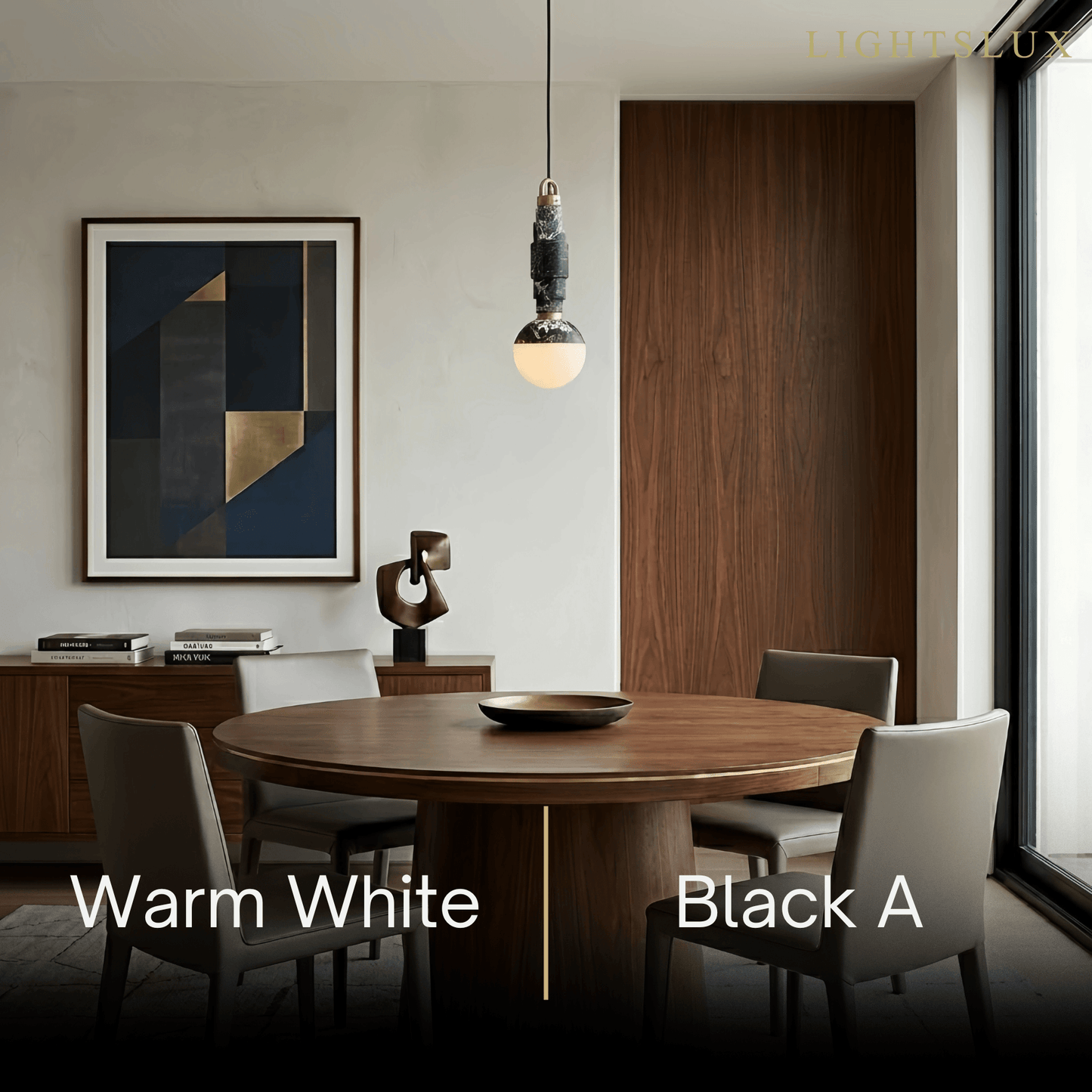 Alba Minimalist Marble Alabaster Pendant Lamp