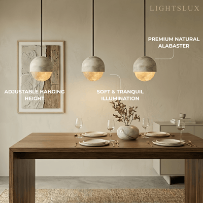 Alba Modern Alabaster Pendant Light