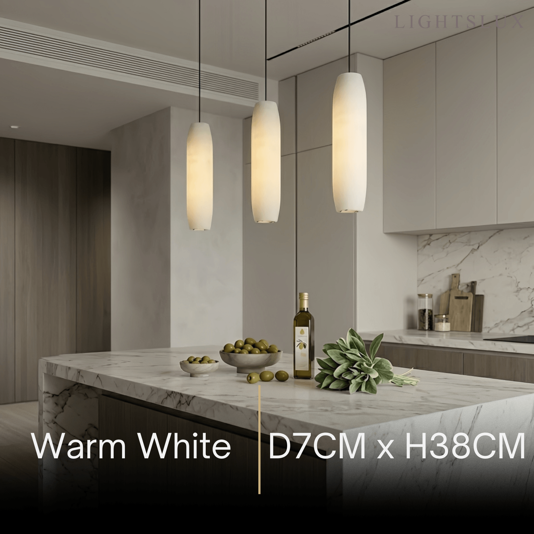 Alba Modern Cylinder Pendant Light