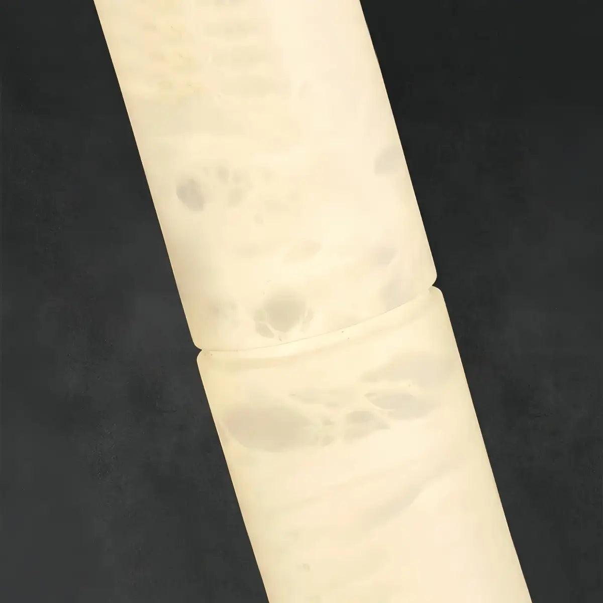 Alba Modern Alabaster Pendant Light – Brass & White