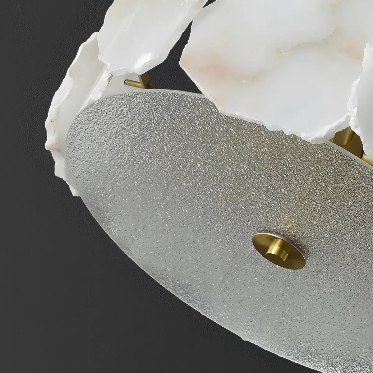 Alba Modern Alabaster Glass Ceiling Light 