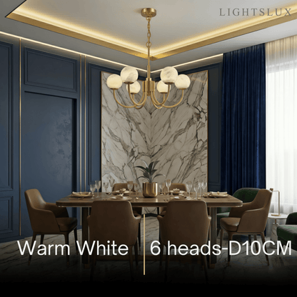 Alba Modern Minimalist Globe Chandelier