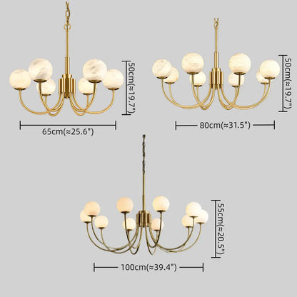 Alba Modern Minimalist Globe Chandelier