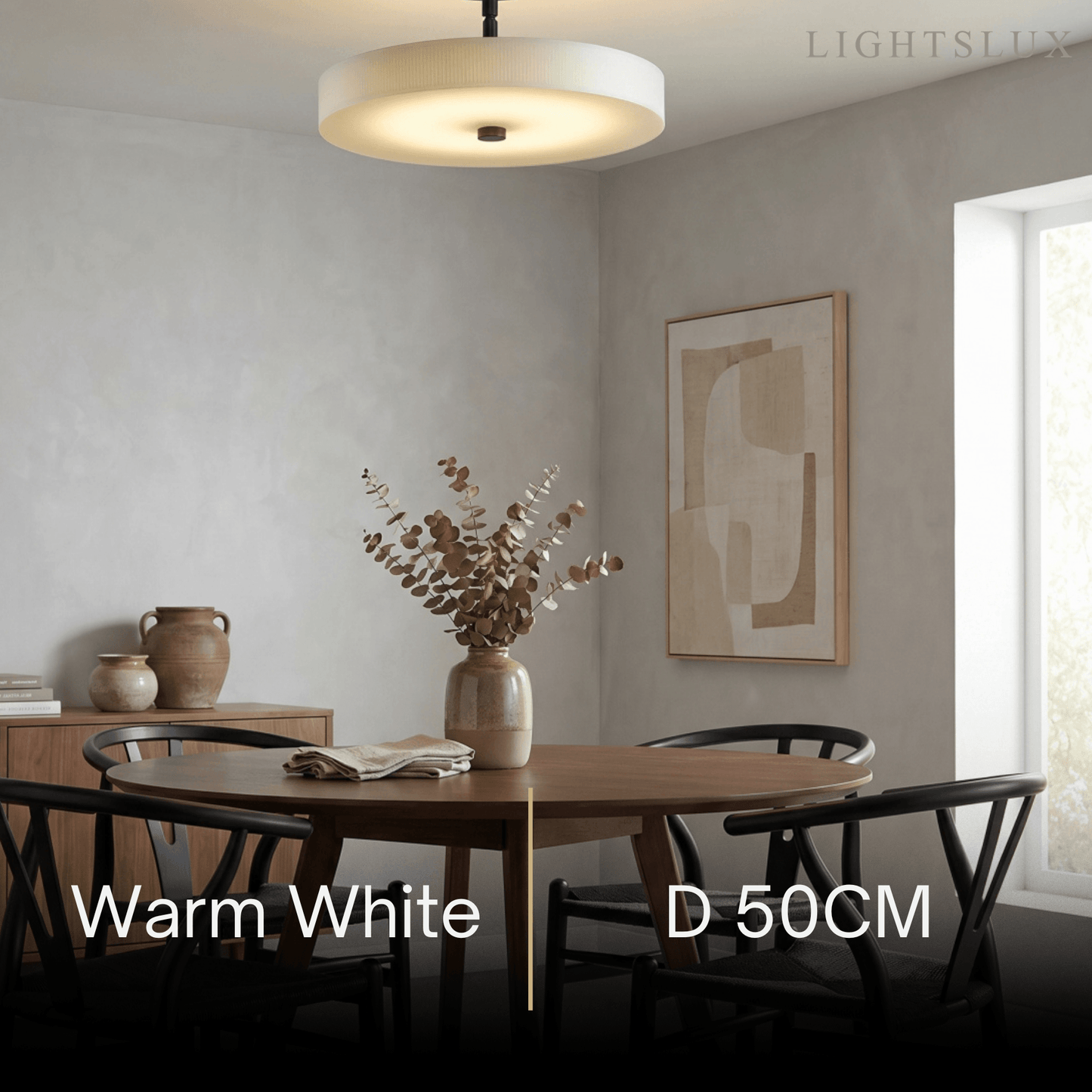 Alba Minimalist Ceiling Light – Alabaster & Brass