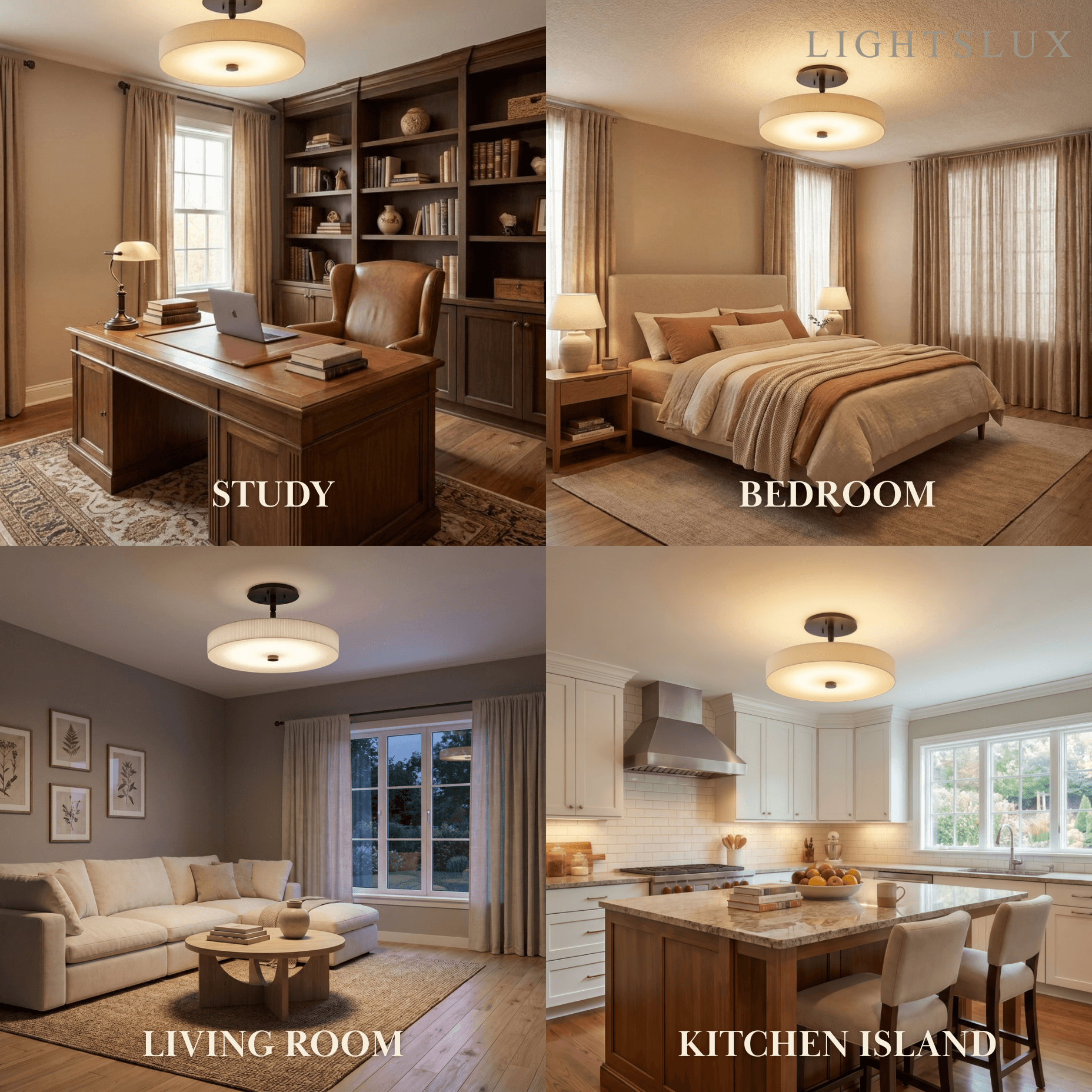 Alba Minimalist Ceiling Light – Alabaster & Brass
