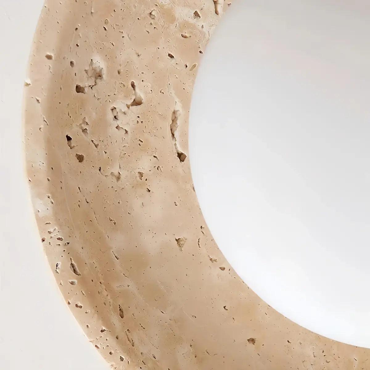Strata Minimalist Travertine Ceiling Light