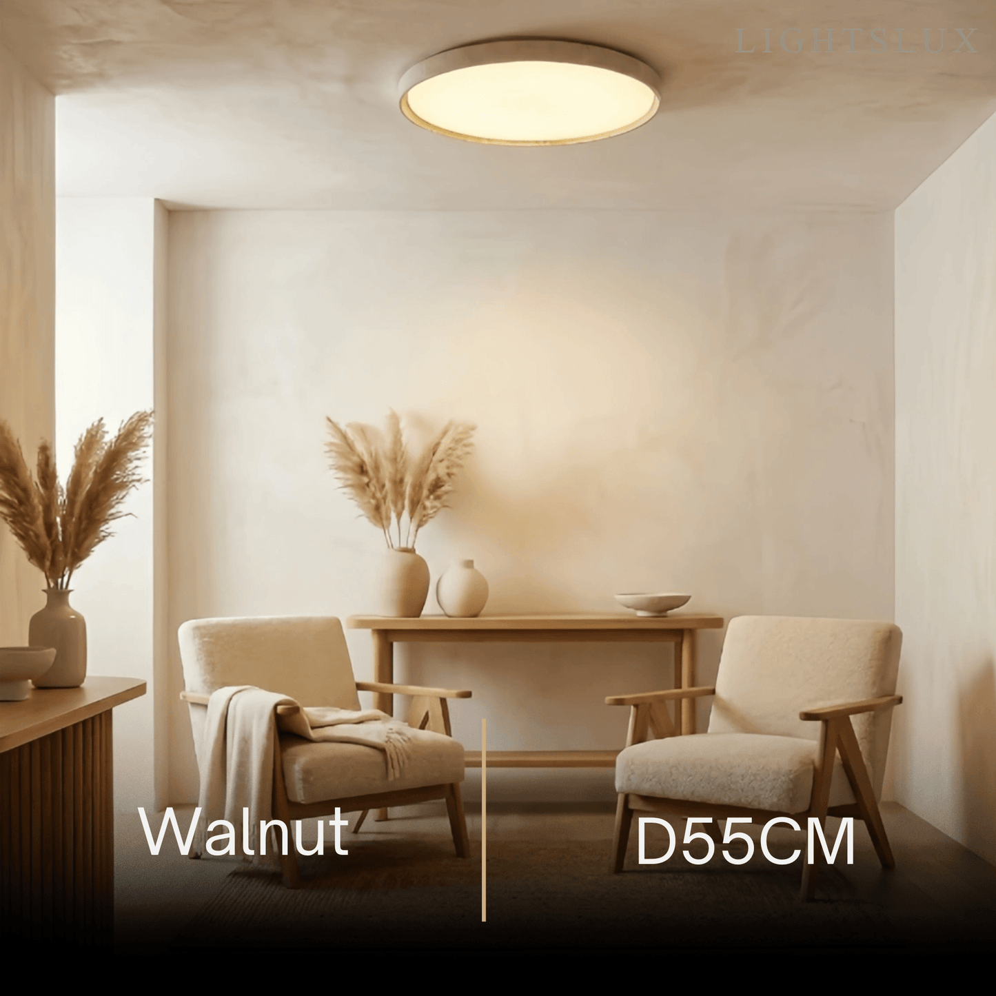 Strata Modern Minimalist Travertine Ceiling Light