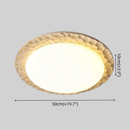 Strata Natural Travertine Ceiling Light