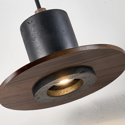 Strata Minimalist Travertine Pendant Light 