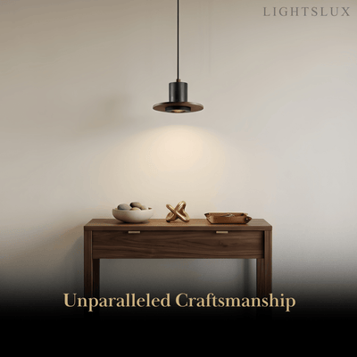 Strata Minimalist Travertine Pendant Light 