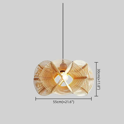 Bamburo Nordic Woven Rattan Pendant Lamp