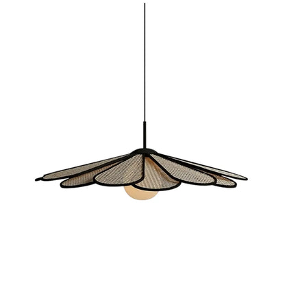 Bamburo_Natural_Rattan_Petal_Pendant_Light