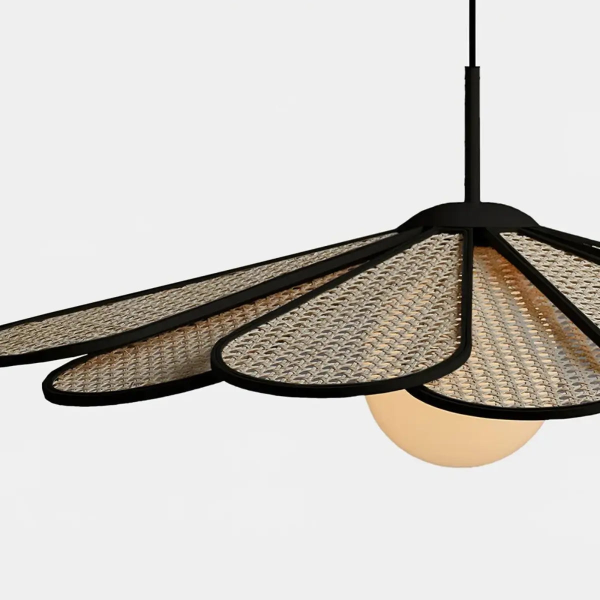 Bamburo_Natural_Rattan_Petal_Pendant_Light