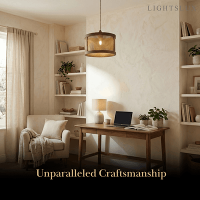 Bamburo Natural Woven Pendant Light