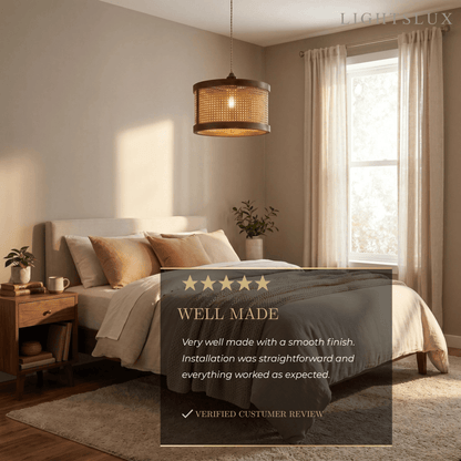 Bamburo Natural Woven Pendant Light