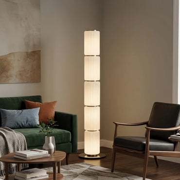 Vetro Modern Glass Column Floor Lamp