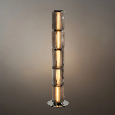 Vetro Modern Glass Column Floor Lamp