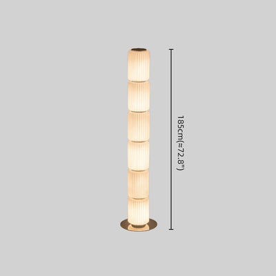 Vetro Modern Glass Column Floor Lamp