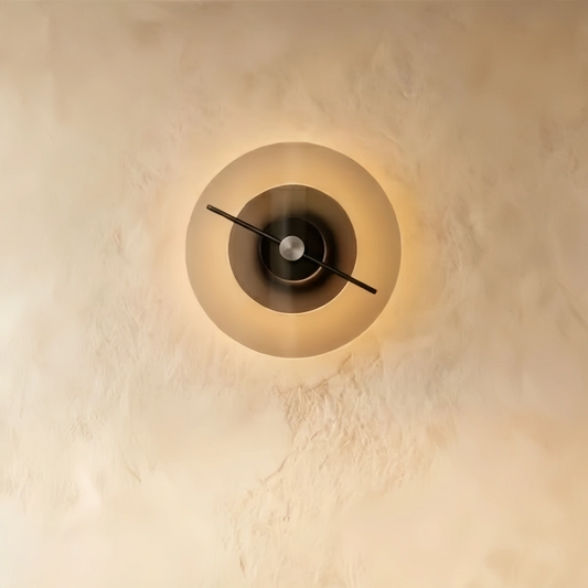 Vetro Modern Wall Lamp -- Glass and Carbon Steel with Rotating Shade for Living Room Bedroom