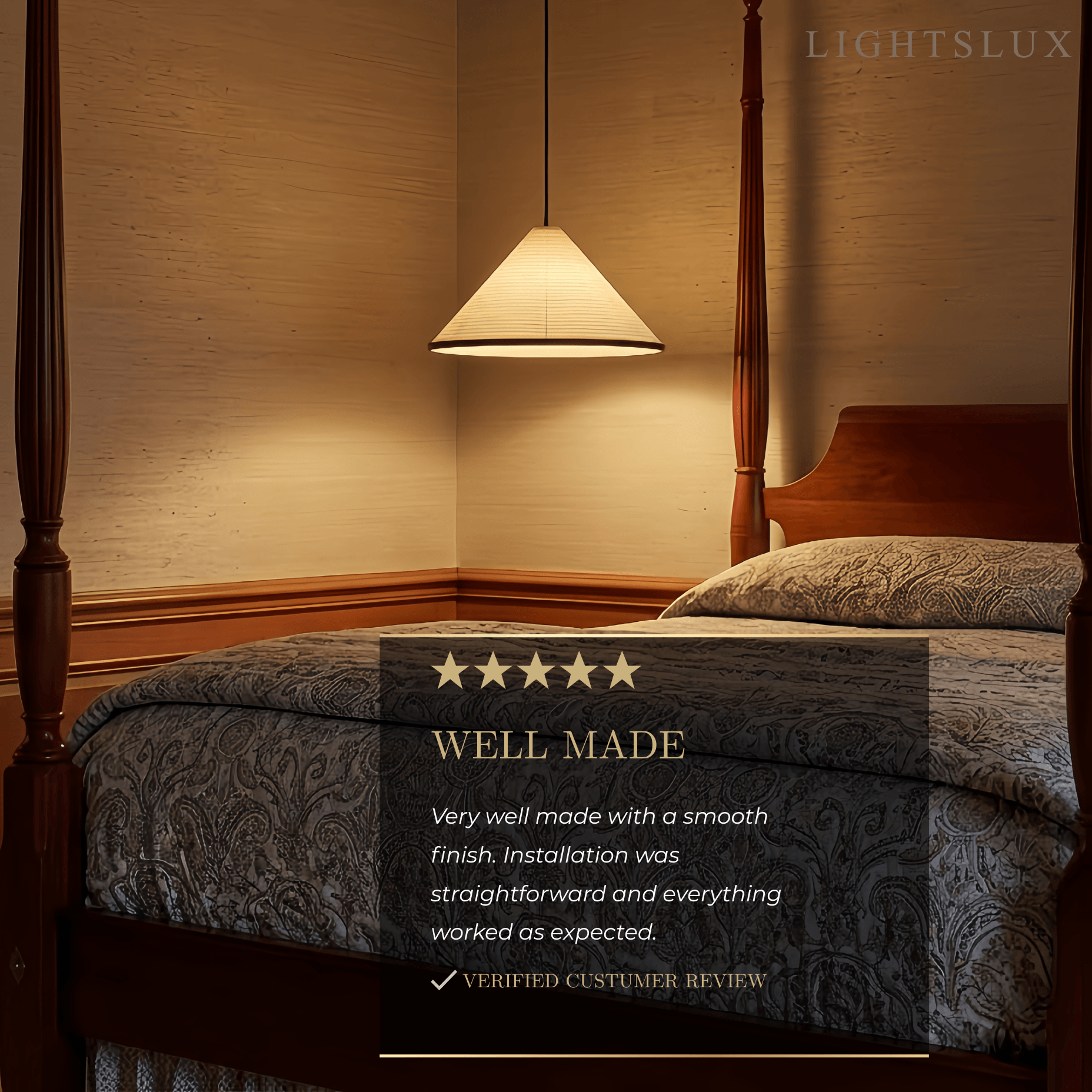 Crema Minimalist Pendant Light -- White LED for Living Room