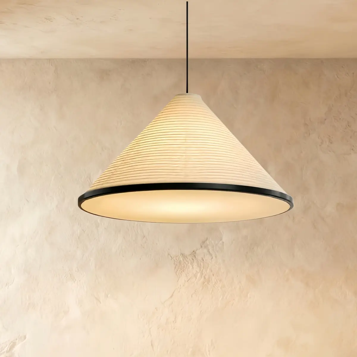 Crema Minimalist Pendant Light -- White for Dining Room