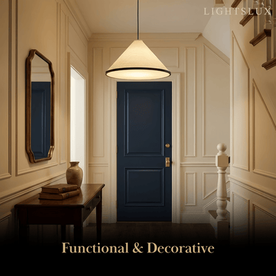 Crema Minimalist Pendant Light -- White for Dining Room