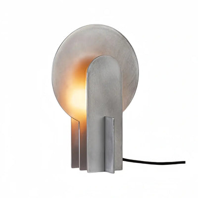 Industrial Table Lamp -- Aluminum or Marble for Bedroom Living Room