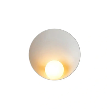  Wall Lamp — Natural Resin & Metal with Warm Glow Bedroom