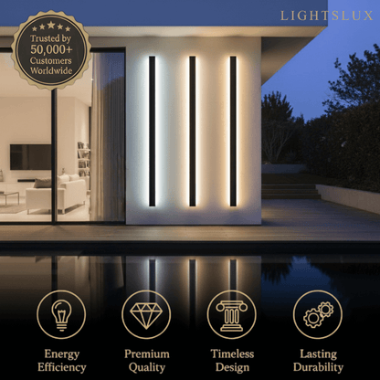 Outdoor LED Wall Light with Sensor - in 8 Size for Outdoor