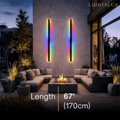 Outdoor LED Wall Light (RGB) — Available in 8 Sizes