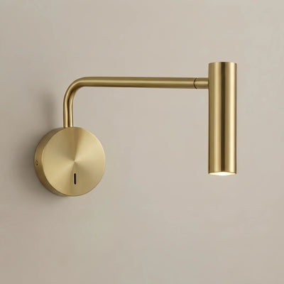 Arcato Modern Metal Wall Lamp - Black/Gold Dual Finish for Bedroom/Living Room