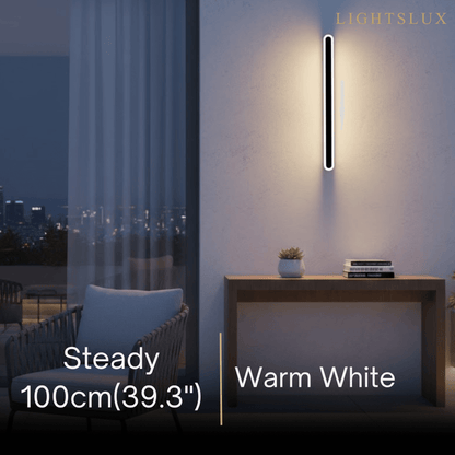Arcato Modern Linear Outdoor Wall Lamp –  Sensor Light for Indoor/Outdoor