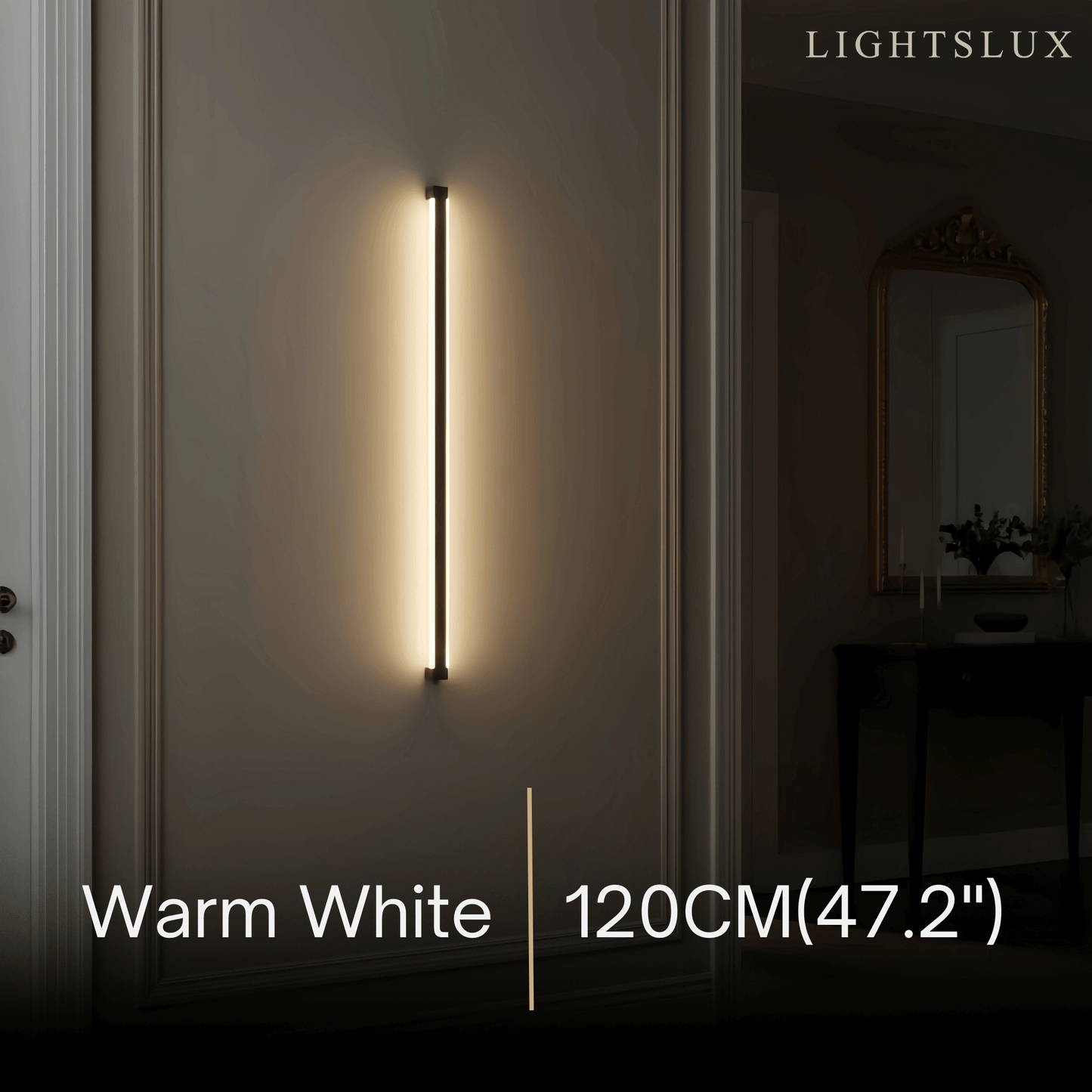 Arcato Modern Linear LED Wall Lamp – Black Wall-Mounted Light for Living Room