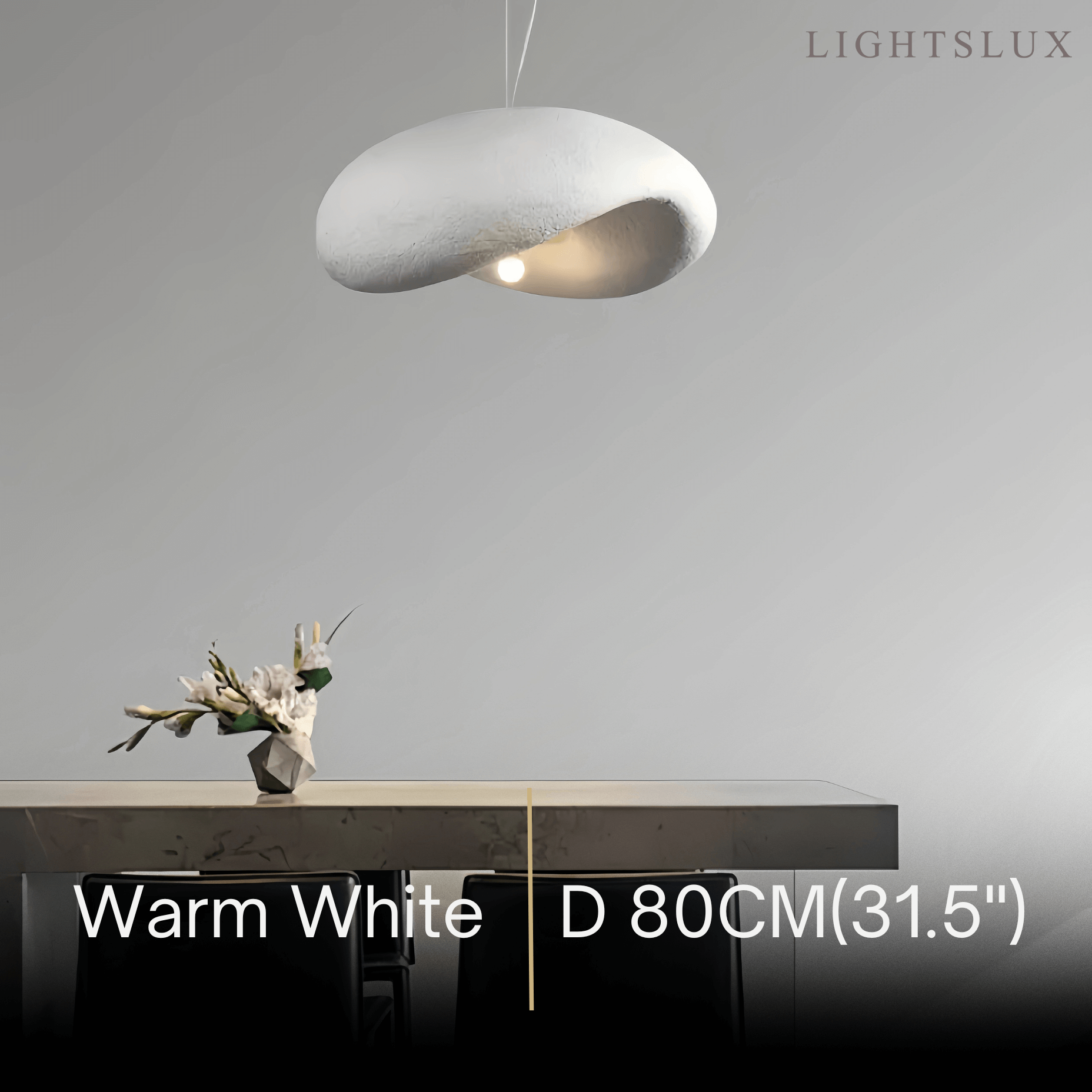 Sandora Modern White Dome Pendant Light