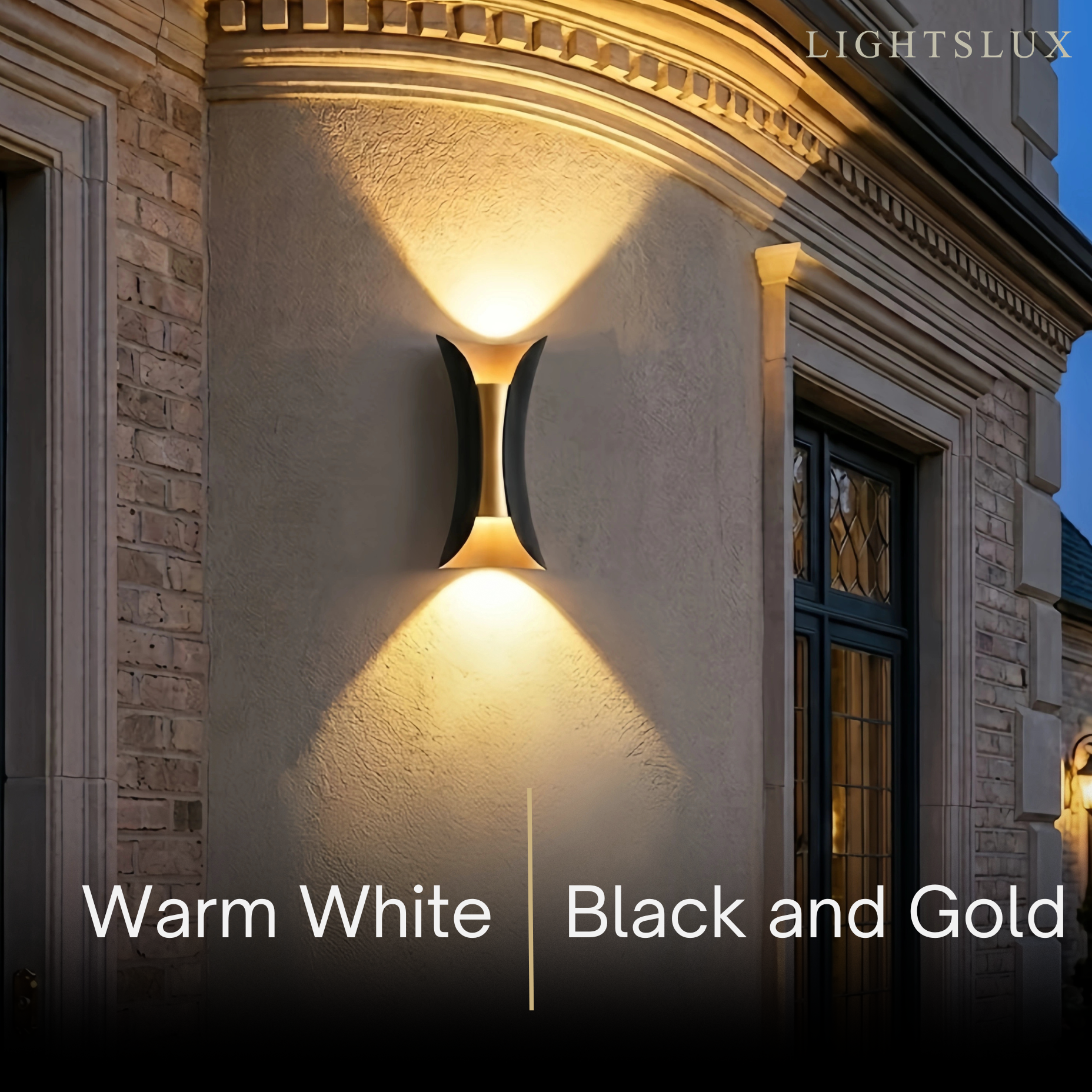 Modern Curved Outdoor Wall Mounted Led Light Dimensionb