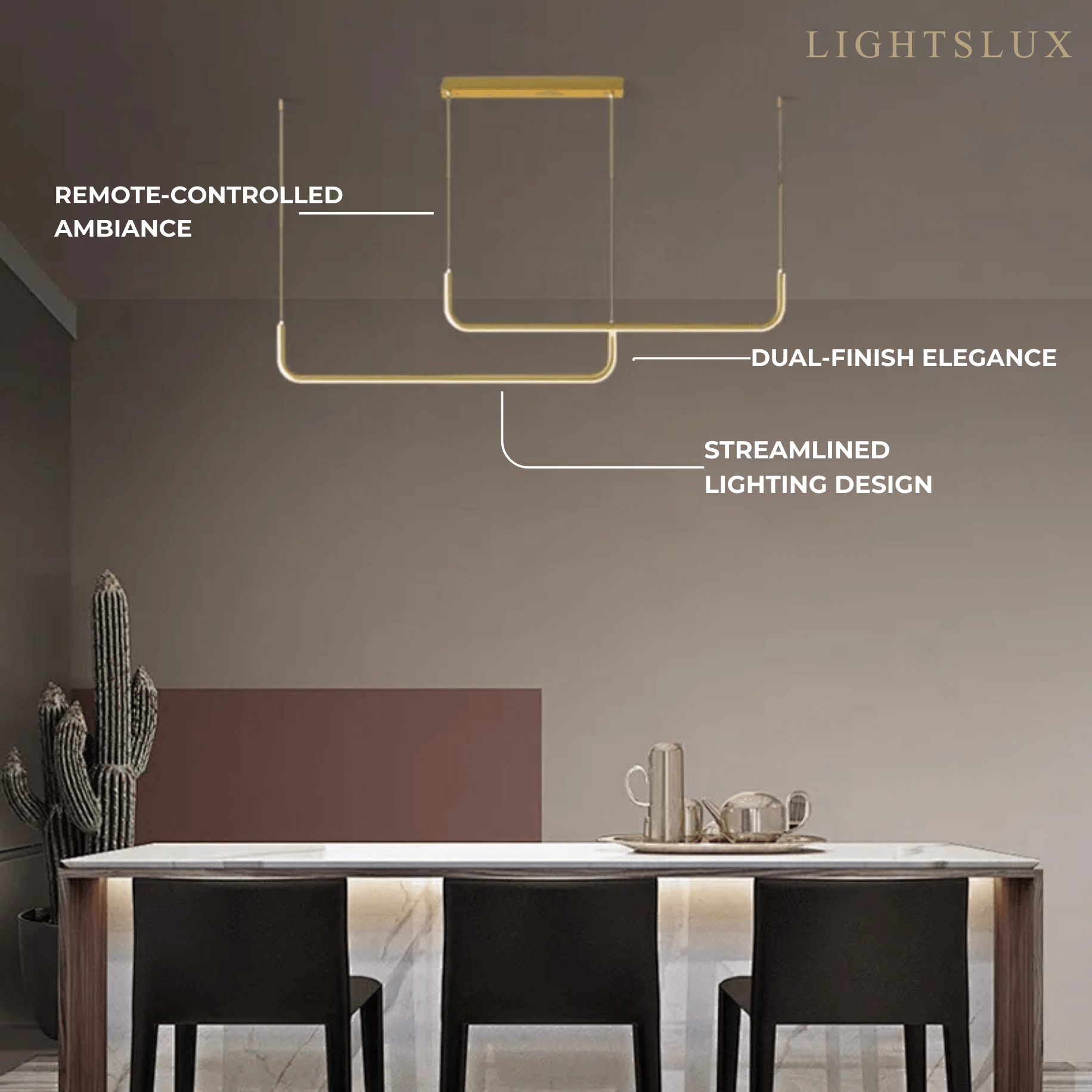 Arcato Minimalist Linear Pendant Light