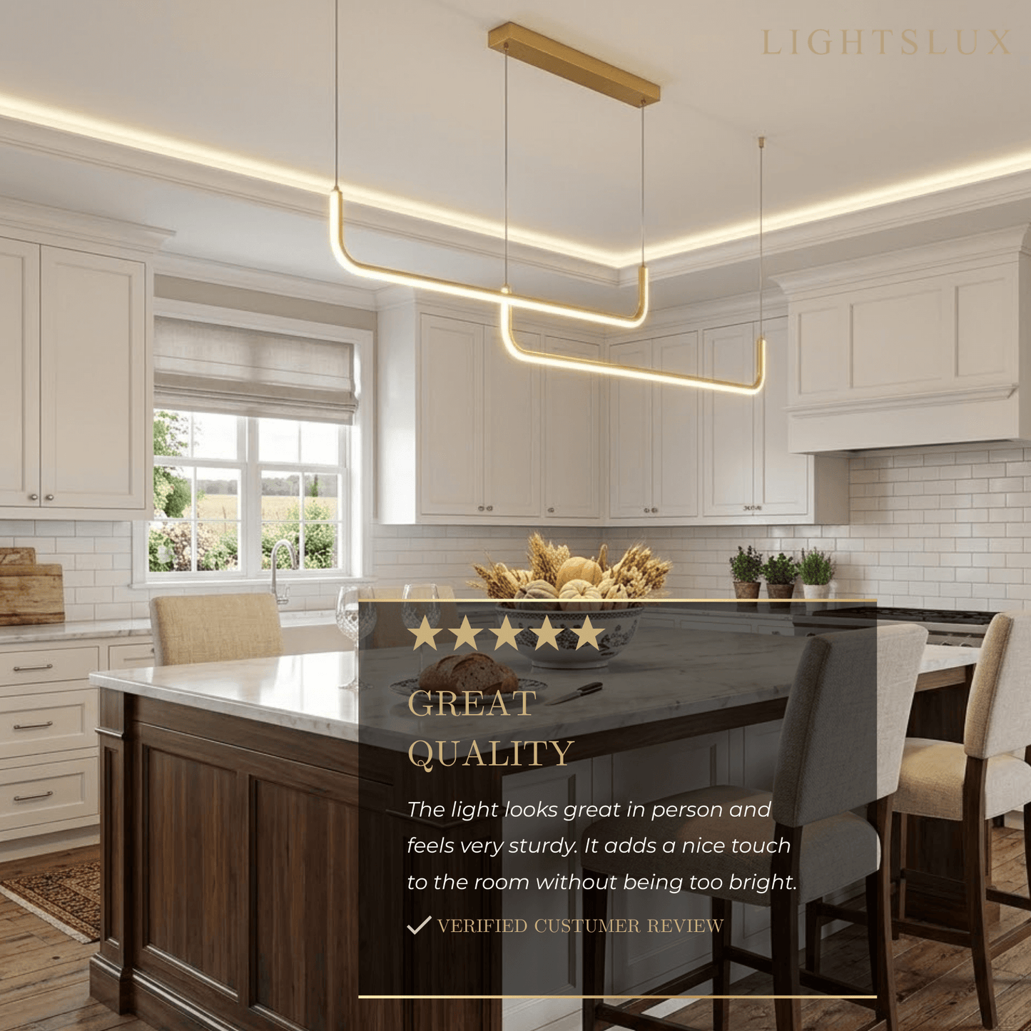 Arcato Minimalist Linear Pendant Light