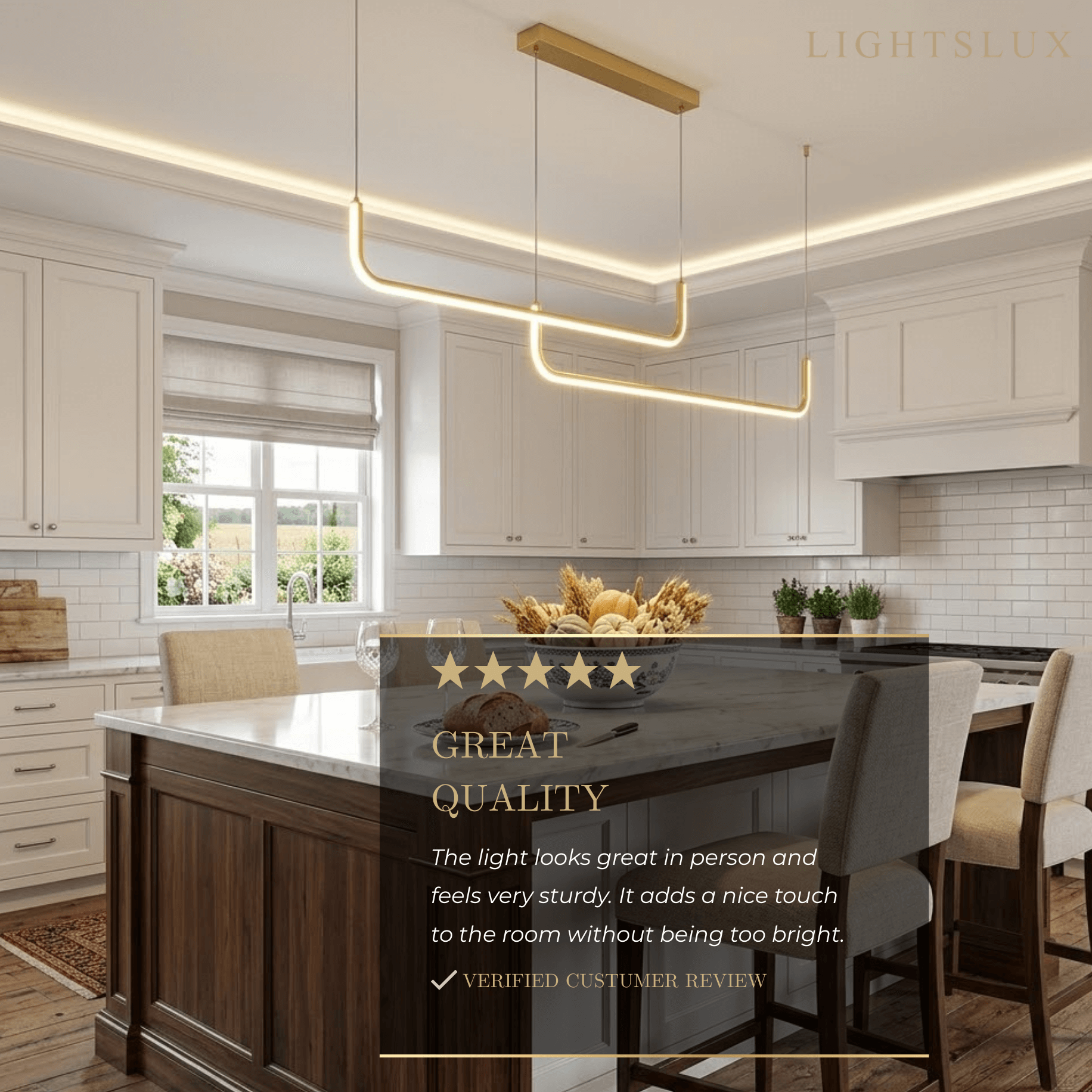 Arcato Minimalist Linear Pendant Light