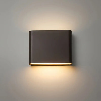 Irondale Minimalist Rectangular Outdoor Wall Lamp