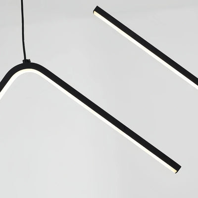 Arcato Minimalist Black/Gold Pendant Light