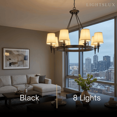 Nebula Vintage Black Chandelier