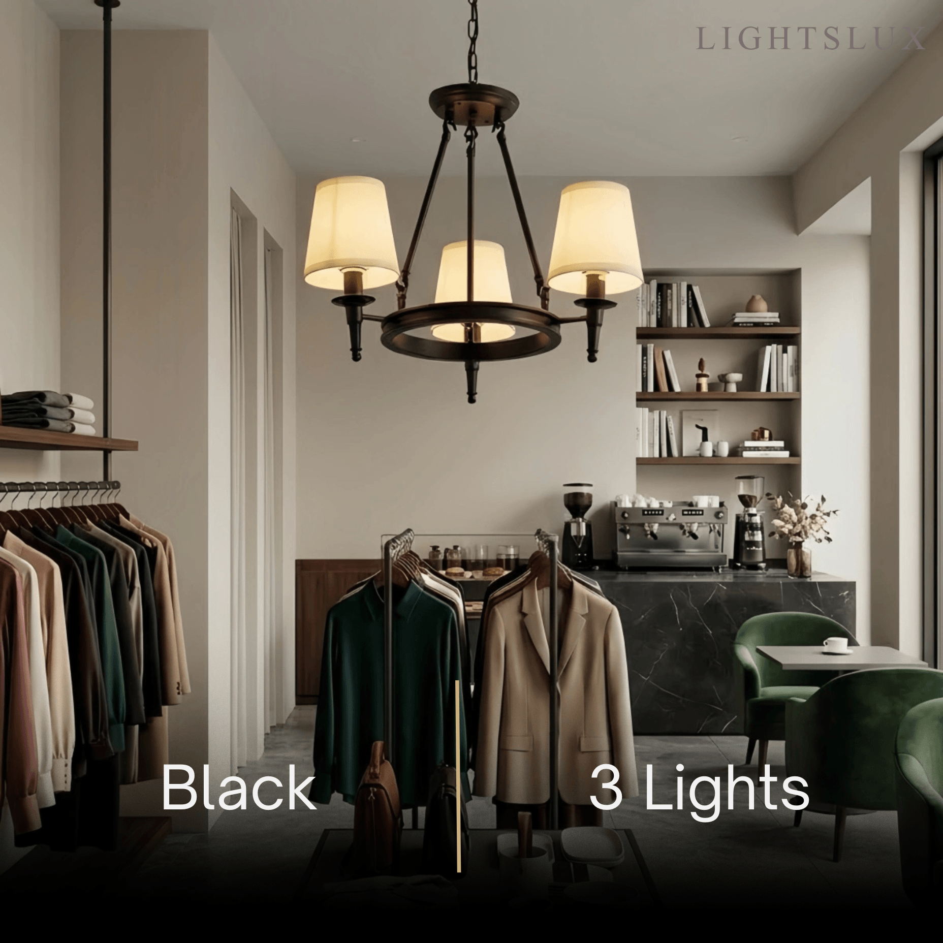 Nebula Vintage Black Chandelier