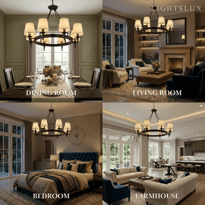 Nebula Vintage Black Chandelier