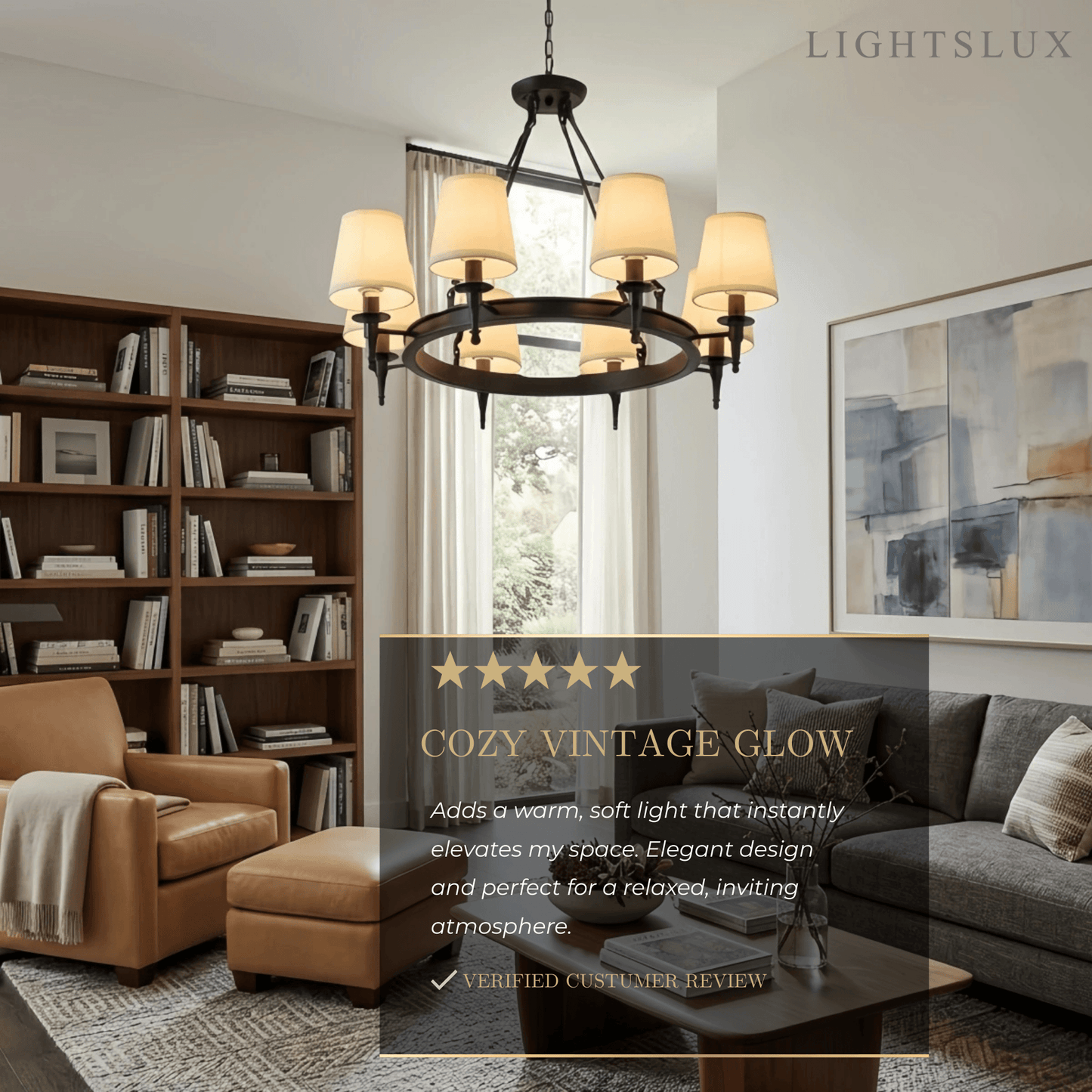 Nebula Vintage Black Chandelier