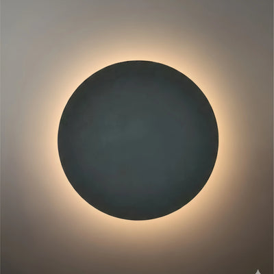Solara Minimalist LED Outdoor Wall Lamp – Black/White Round/Square Porch Sensor Light