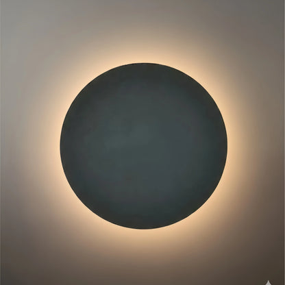 Solara Minimalist LED Outdoor Wall Lamp – Black/White Round/Square Porch Sensor Light